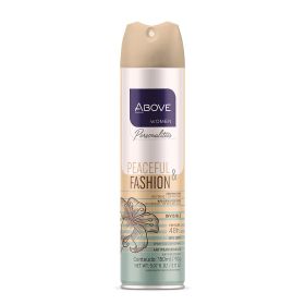 ABOVE Peaceful and Fashion - 48 Hours Personalities Antiperspirant Deodorant - Dry Spray for Women - Notes of Lily and Peach - Protects Against S