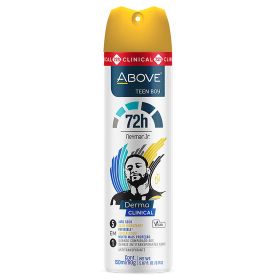 ABOVE Neymar Jr Teen Boy - 72 Hours Derma Clinical Antiperspirant Deodorant Spray - Notes of Patchouli, Oak Musk