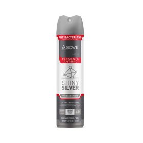 ABOVE Shiny Silver - 48 Hours Elements Antiperspirant Deodorant - Dry Spray for Men - Notes of Jasmine and Mint - Protects Against Sweat and Body
