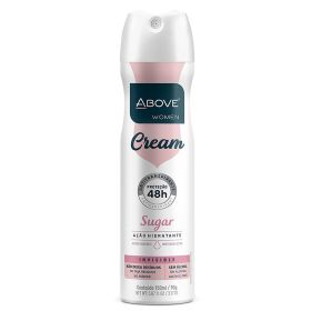 ABOVE Cream Sugar - 48 Hours Antiperspirant Deodorant Spray for Woman - Notes of Cassis and Freesia - Protects Against Sweat and Body Odor - Mois