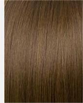 Fashion Wig for Ladies with Corn Perm and Small Curly Hair with Middle Part Bangs (Color: LIGHT BROWN)