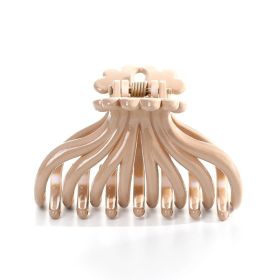 Fashion Plastic Hair Accessories Hair Clips Pop Butterfly Grip Clips (Color: BEIGE)