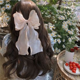 Fashion Hair Accessory For Girls With A Big Bow On Top (Color: Champagne)