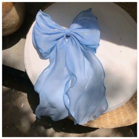 Fashion Hair Accessory For Girls With A Big Bow On Top (Color: Blue)