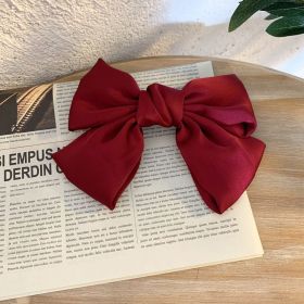 Lolita Big Bow Hairpin Spring Clip Hairpin Hair Accessories (Color: 1)