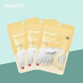 Mint Dental Floss Picks (Flavor: original, quantity: 3 packs)