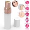 Flawless Facial Hair Remover Painless Facial Hair Epilator USB Rechargeable Women\'s Face Shaver with LED Light for Lip Chin Arms